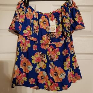 All For Color off shoulder top